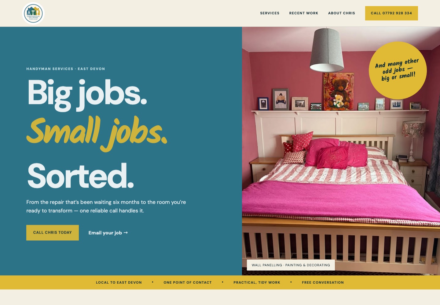 Chris Routley Solutions website concept