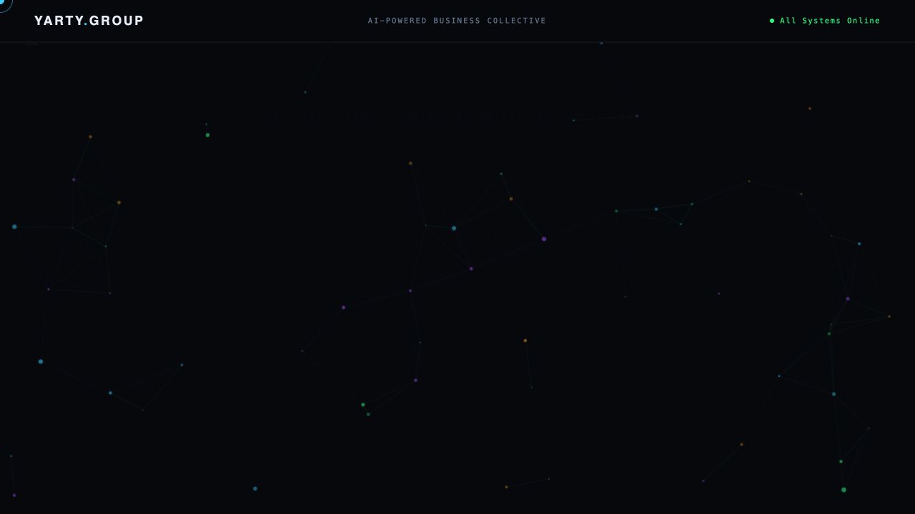 Yarty Group website homepage